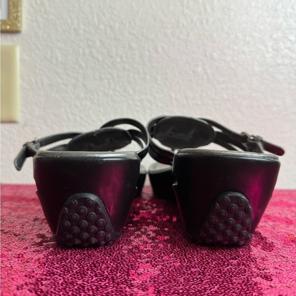 COLE HAAN 🩶 Metallic & Black Women's Slip-On Sandals (Size 11) - Picture 9 of 11